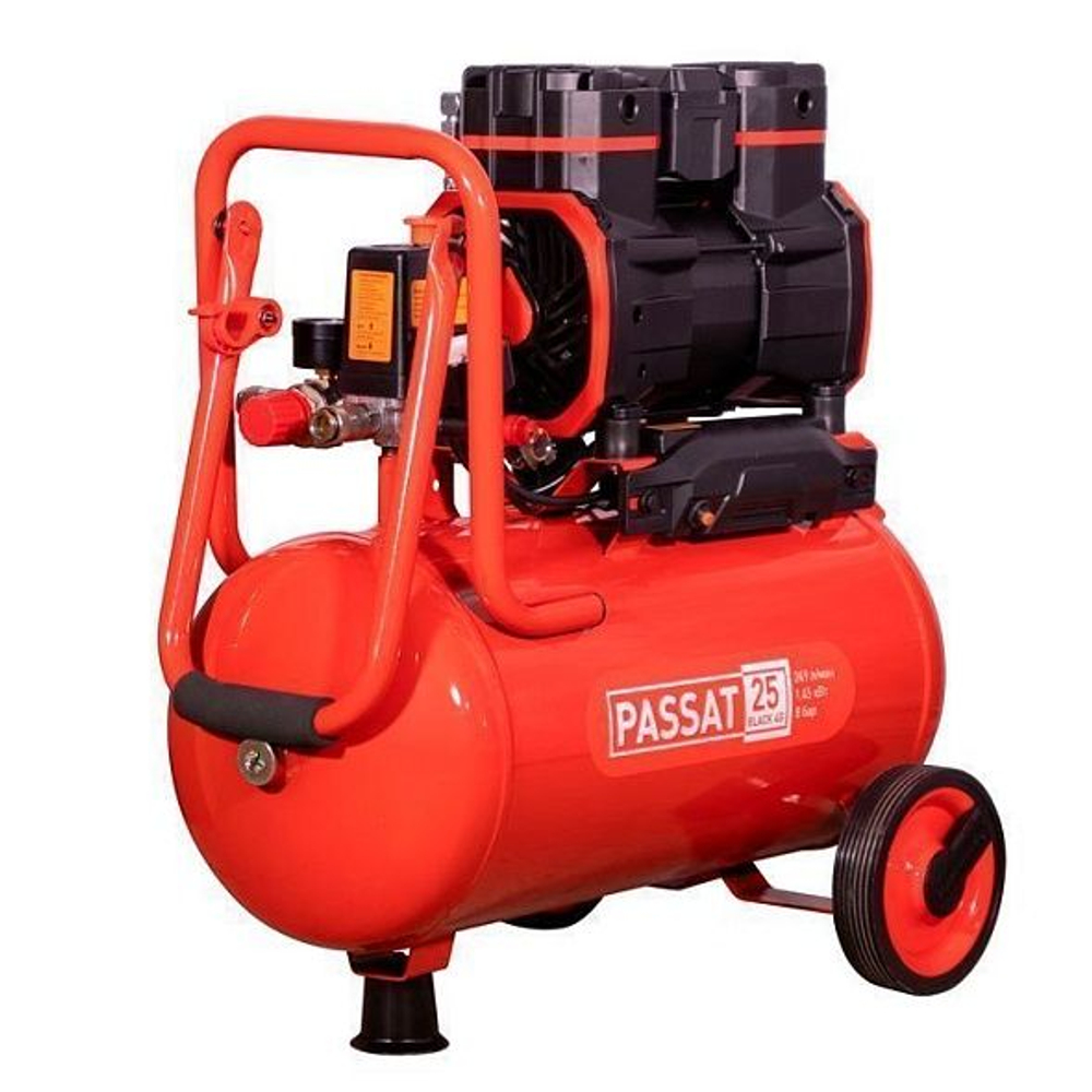 Компрессор PASSAT-25 BLACK 4G безмасляный(24л, 249, л/мин, 1.45, кВт)