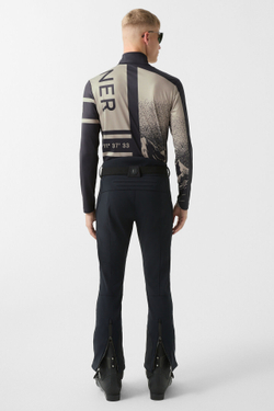 Толстовка мужская BOGNER SPORT VERTI2 в бежево-черном цвете