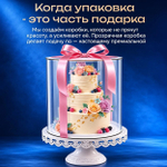 Упаковка для торта ТУБУС ПРЕМИУМ d-20 h-20 см (ЛХДФ БЕЛЫЙ)