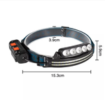 Фонарь Огонь HT-152 налобный яркий с датчиком