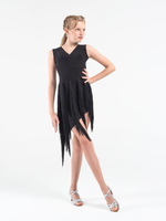 Платье для латины с бахромой