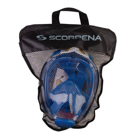 Маска полнолицевая Scorpena Swim средняя синяя