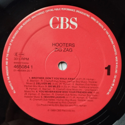 Винтажная виниловая пластинка LP The Hooters Zig Zag (Holland 1989)
