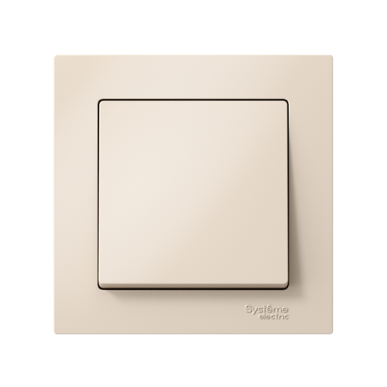 Выключатель 1-кл. СП AtlasDesign 10А IP20 (сх. 1) 10AX в сборе беж. SE ATN000212