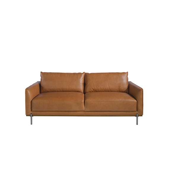 Трехместный диван Angel Cerda 5607-3P, коричневая кожа