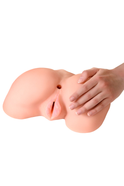 Мастурбатор реалистичный TOYFA Juicy Pussy Scarlett с вибрацией, вагина и анус, TPR, телесный, 17 см