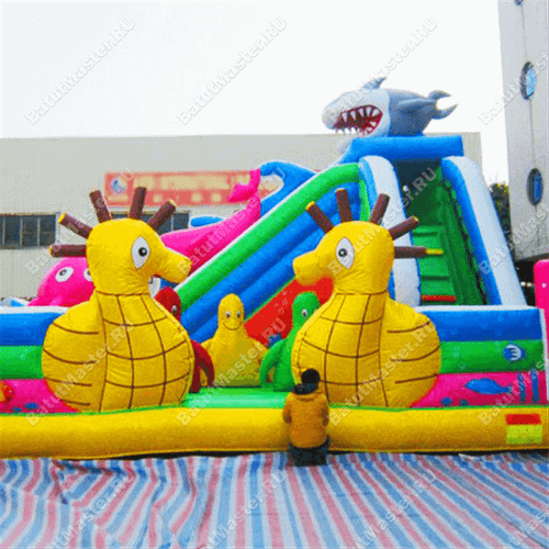 Коммерческий надувной батут "На дне морском"