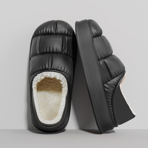 Тапочки дутики, черный