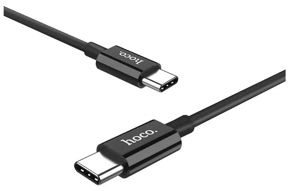 Кабель USB Type-C (m) - USB Type-C (m) Hoco X23 Skilled черный 1 метр