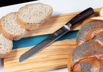 Нож кухонный профессиональный для хлеба и бисквита Onnaaruji. 20см. С рисунком на лезвие