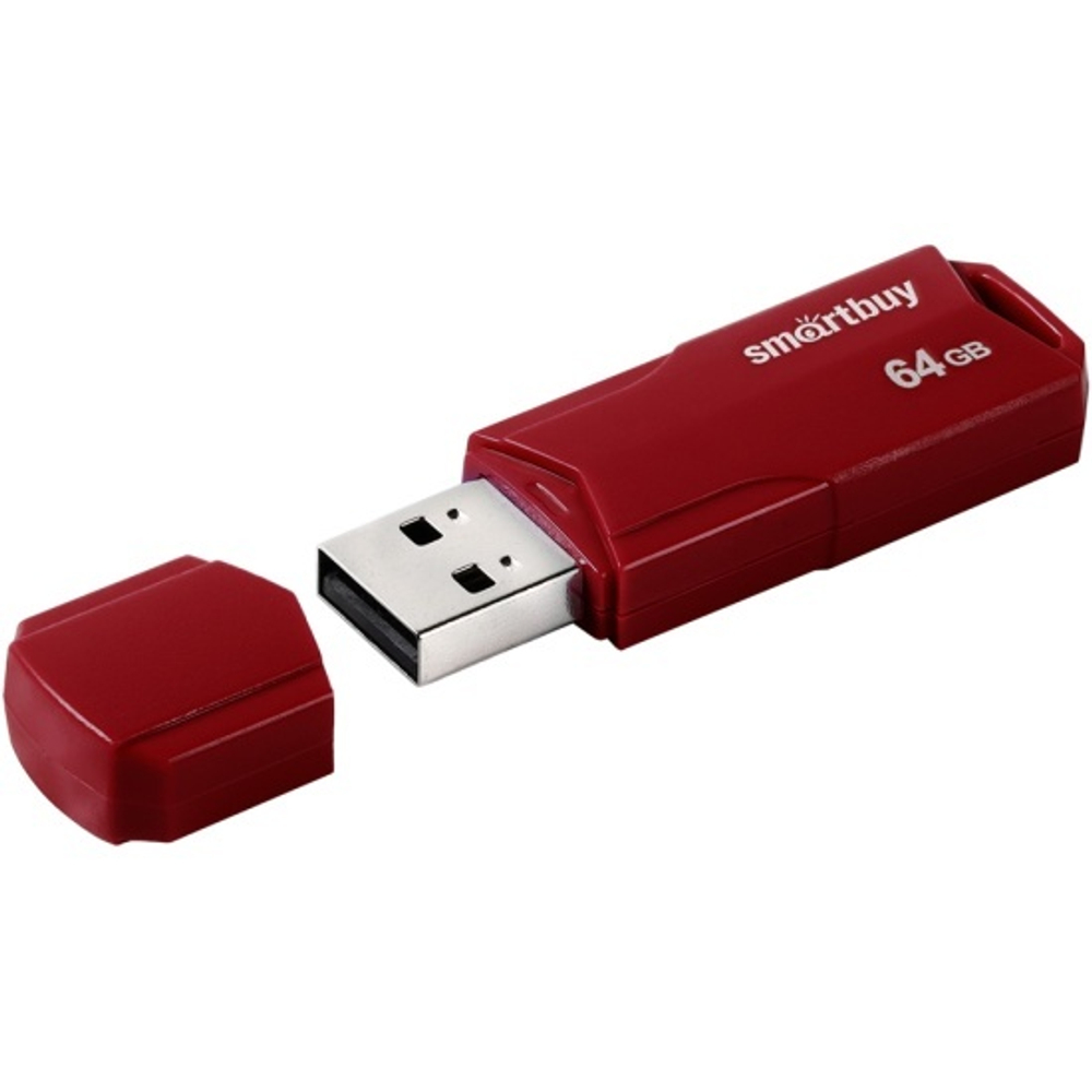 64GB USB Smartbuy Clue burgundy