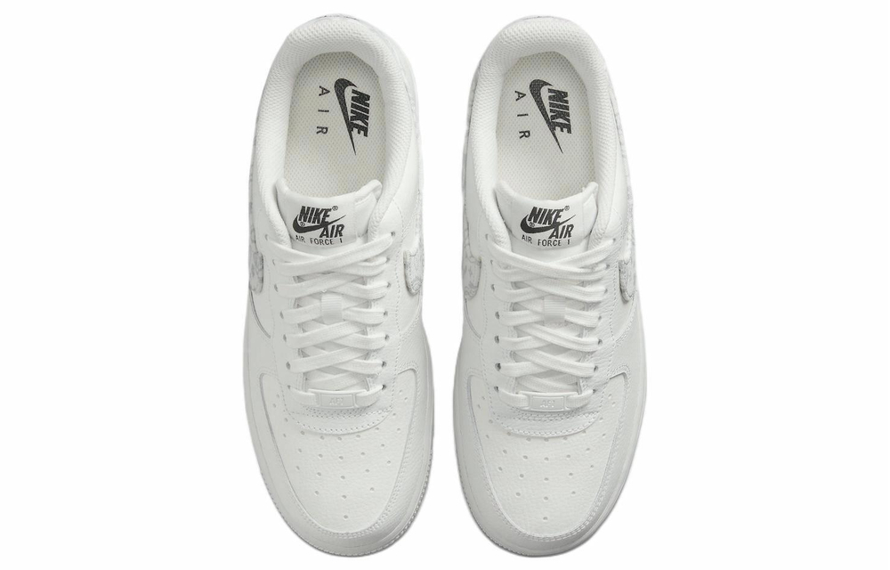 Кроссовки Nike Air Force 1 Low '07 Ess "White Paisley" (Женская размерная сетка)