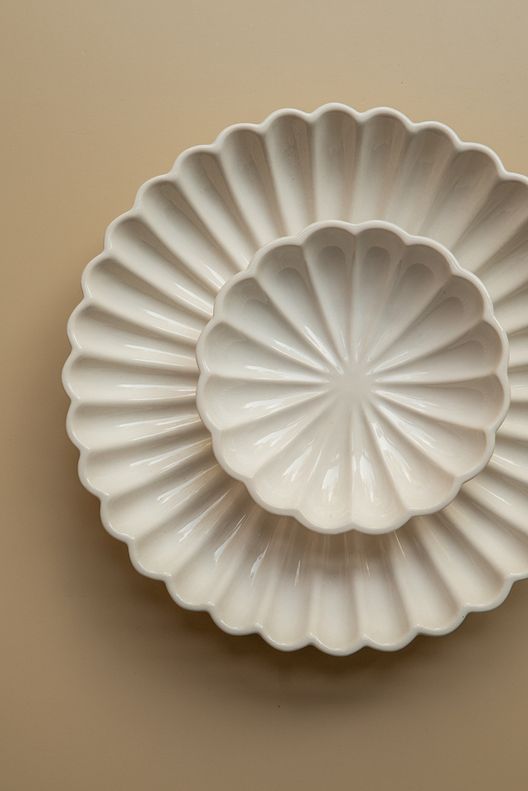 Тарелка комплимент, белая / HEAT UP ceramics