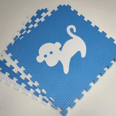 Мягкий пол "Животные Африки" 500x500x10 мм 45 шор