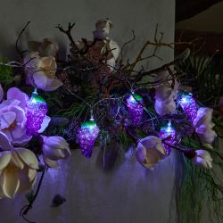 ULD-S0400-010-STB-2AA WHITE IP20 GRAPES Гирлянда светодиодная на батарейках 2AA не в-к. Виноград. 4м. 10 светодиодов. Белый свет. Провод прозрачный. TM Uniel.