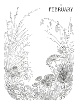 The flower year. Coloring Book (Korea)