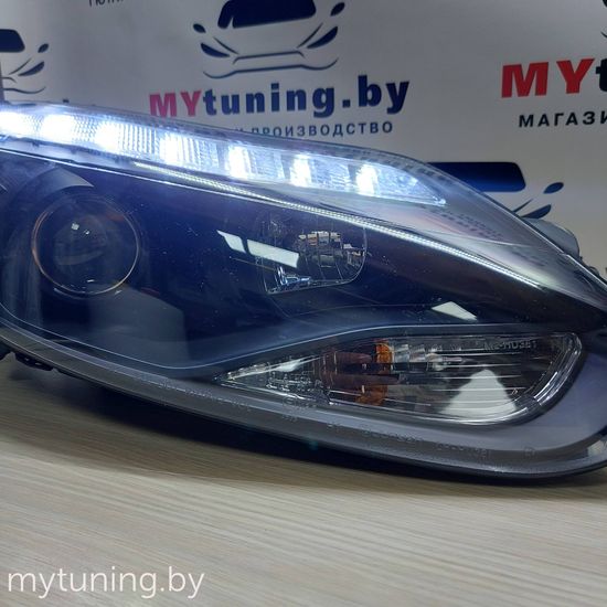 Фары передние FORD FOCUS MK3 11- 10.14 LED BLACK