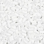 Японский бисер TOHO Bugle (стеклярус) 3mm (№41), непрозрачный глянцевый