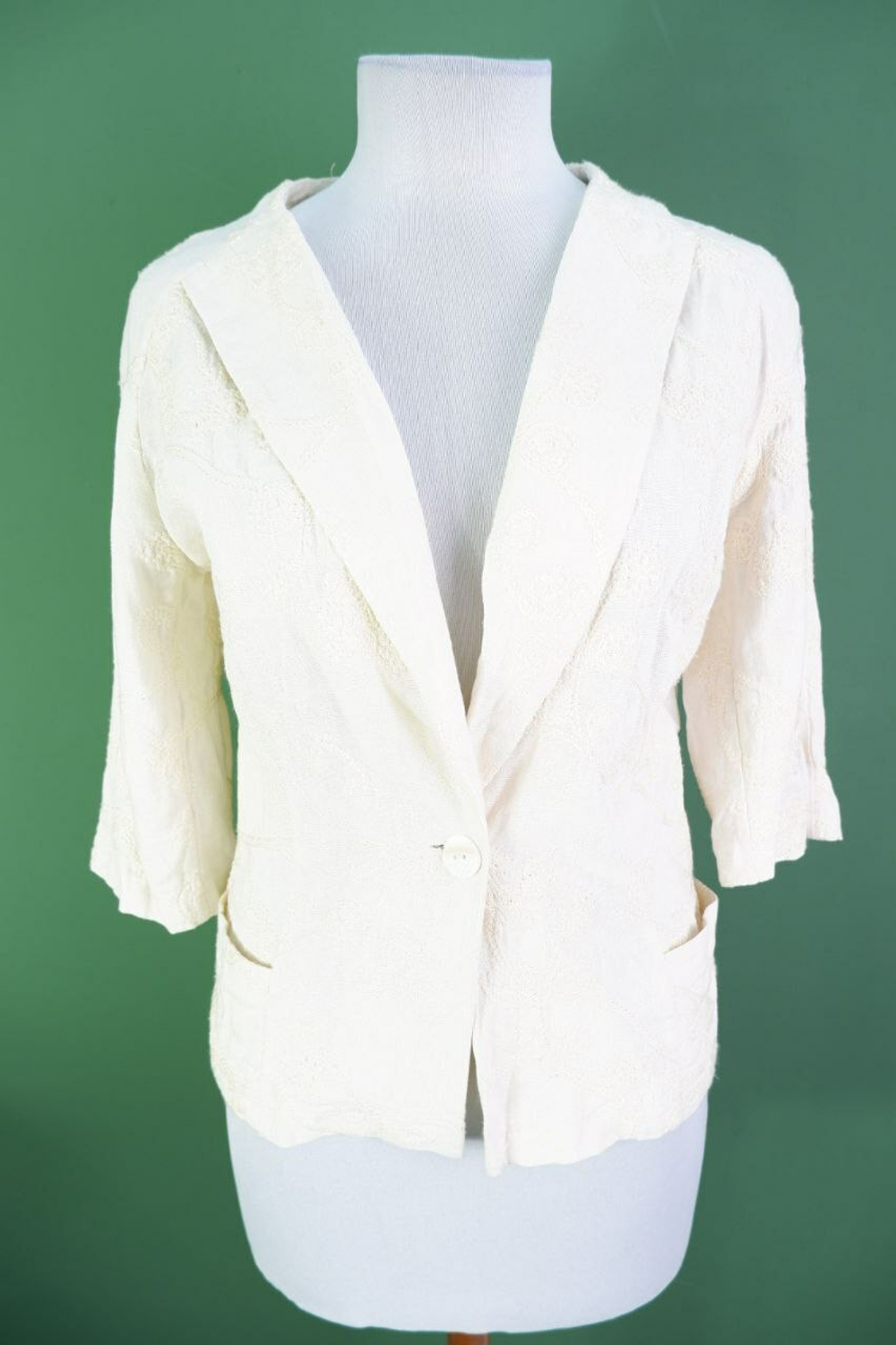 Жакет со льном красивый 44 размер