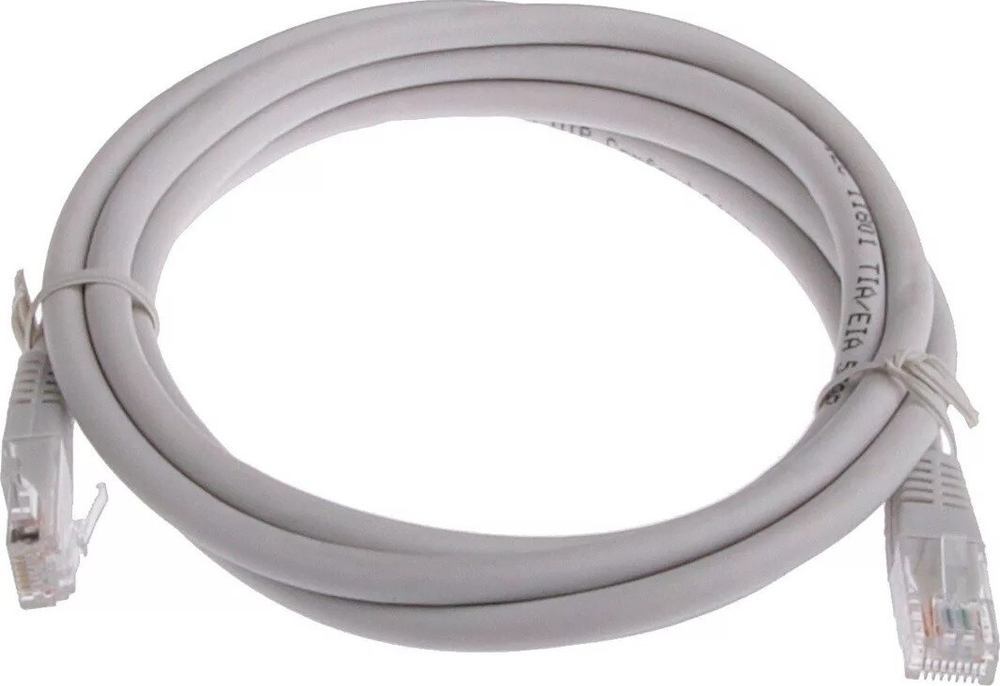 Cablexpert PP10-2M медный UTP кат.5e, 2м, разъем RJ-45 серый Патч-корд