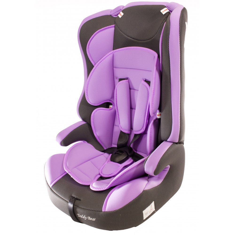 Автокресло 513 RF (Teddy Bear) ПК (38. LILAC+BLACK DOT)