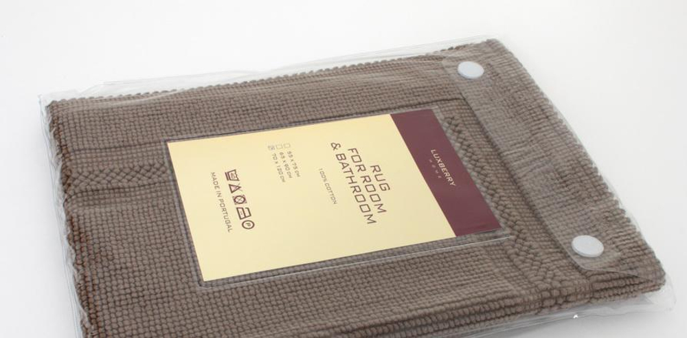Коврик для ванной 65х90 Luxberry Универсальный табачный Португалия упаковка