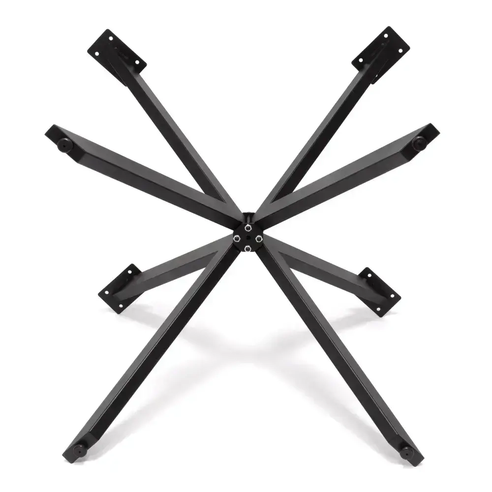 Подстолье из металла, разборное, ЁЖ, чёрное, диаметр 90 см, высота 74 см