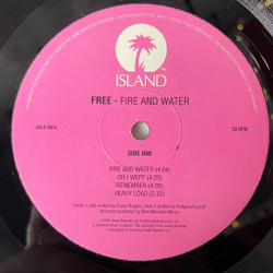 Винтажная виниловая пластинка LP Free Fire And Water (UK 2000) Simply Vinyl