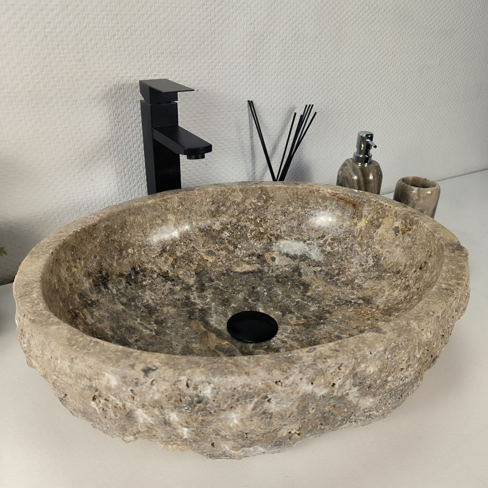 Раковина из оникса Erozy Grey EO-64281 52*43*15 0156