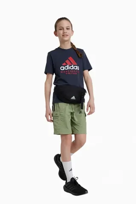 Футболка adidas Manchester United 25/26 Tee Junior - черный