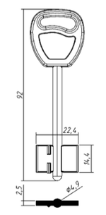 Заготовка дверняк ГАРДИАН 1 в пластике
