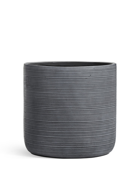 Кашпо TREEZ ERGO - TreeLine - Цилиндр - Дымчато-серый бетон