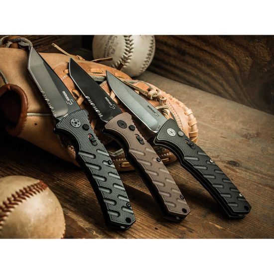 Складной нож Автоматический Boker 01BO425 Tanto Coyote c клинком из стали AUS-8, рукоять алюминий