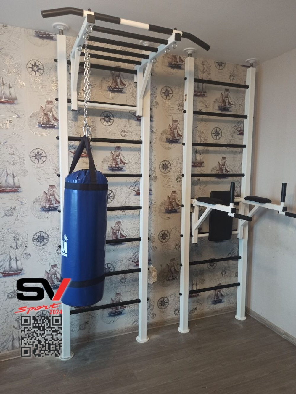 Монтаж шведской стенки Sv Sport враспор