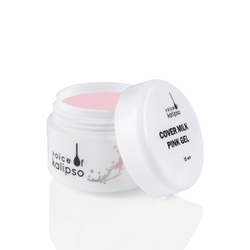 Cover Milk Pink Gel - Гель для наращивания ногтей молочный розовый, 15 мл