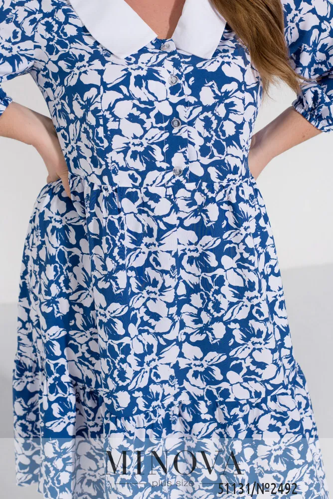 Платье 2492-джинс Minova