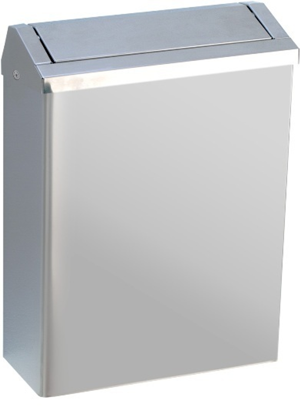 Контейнер для мусора настенный с крышкой push-open 23 л. нерж. сталь NOFER 14079.S матовый