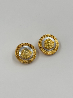 Клипсы с «перламутровыми» вставками Versace