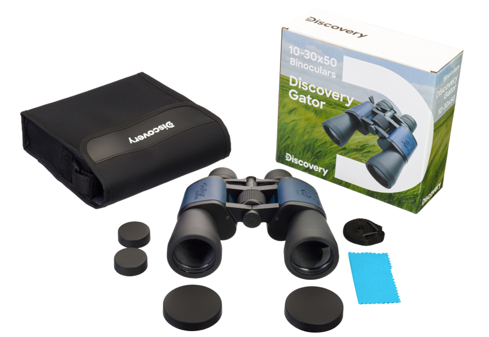 Бинокль Levenhuk Discovery Gator 10–30x50