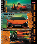 Тетрадь 48л А5ф клетка на гребне, ассорти "В мире авто" (Хатбер)