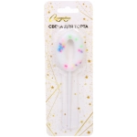 Свеча для торта Цифра Сладость «0» 11 см