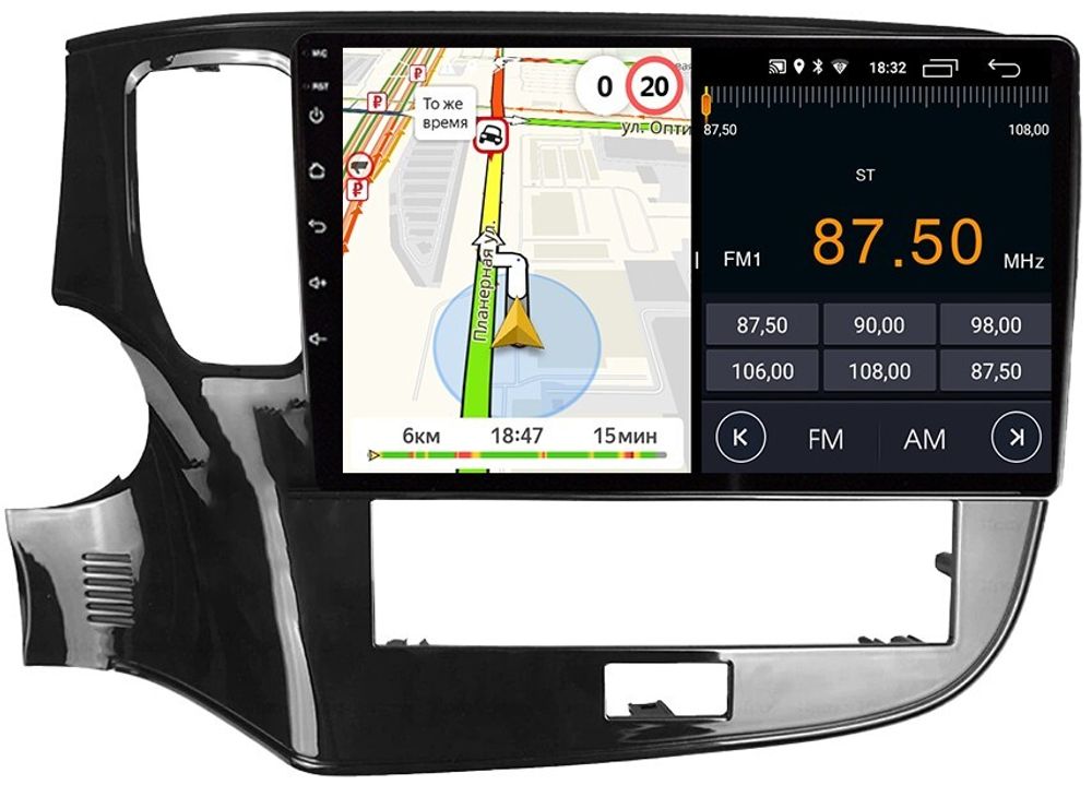 Магнитола Mitsubishi Outlander 3 2020-2022 - Parafar PF229FHD на Android 13, 8-ядер, 2Гб+32Гб, CarPlay, 4G SIM-слот