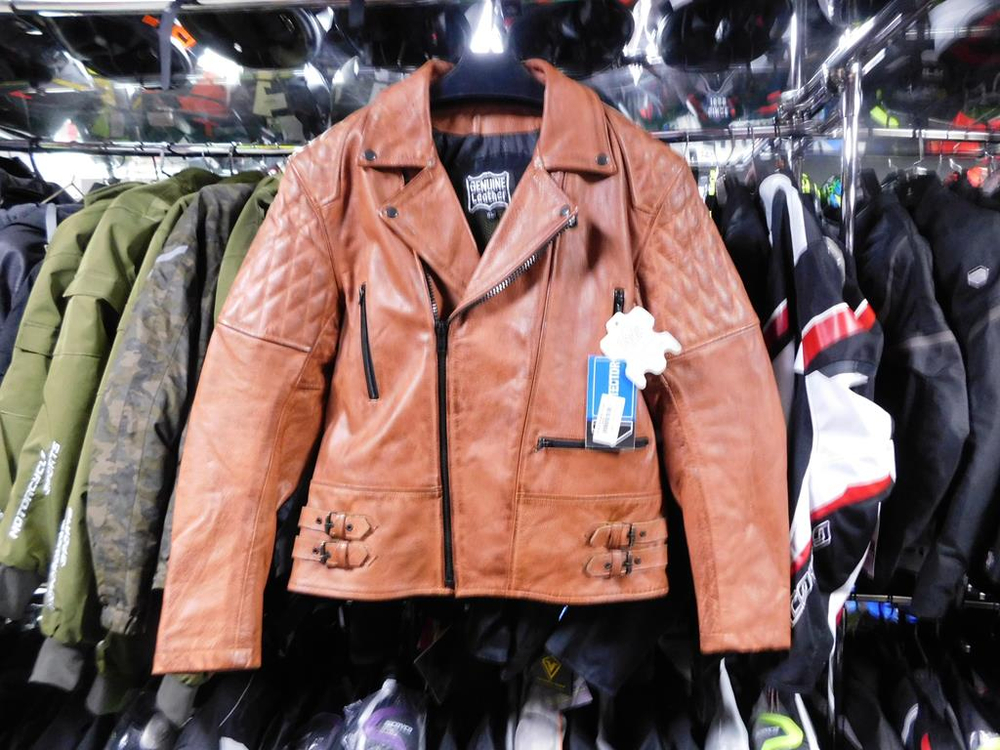 мотокуртка кожаная UK Vintage Double-001 XL