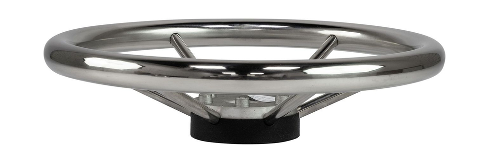 Рулевое колесо LEADER INOX нержавеющий обод серебряные спицы д. 320 мм