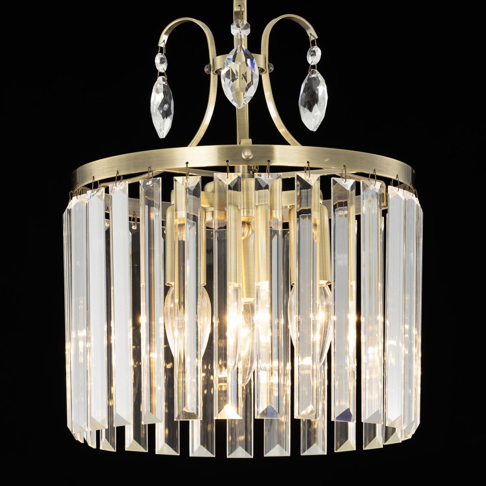 Citilux Инга CL335133 Люстра хрустальная подвесная Бронза