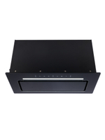 Вытяжка кухонная MACBI Ledy-60GT (BLACK) черный, D150мм,1200м3/ч, полновстраиваемая, мотор 230Ватт, стекло 60см, управл. сенсорное + управл. жестами