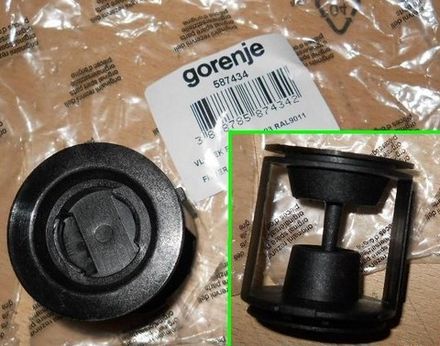 Уловитель фильтр сливного насоса (помпы) для стиральной машины Gorenje (Горенье) без крышки - 587434