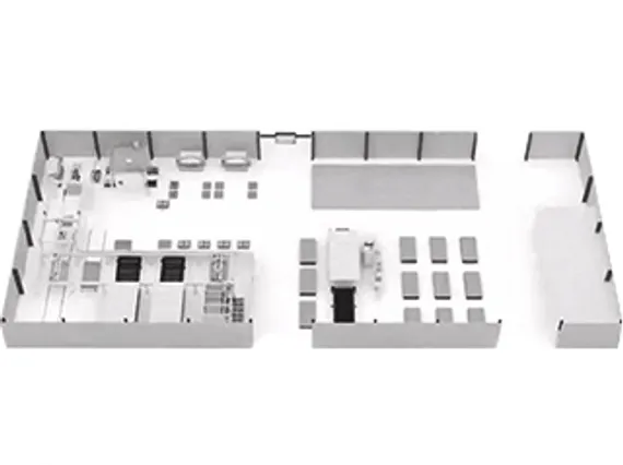 Автоматизированная система HGTECH серии LCK для загрузки и хранения листового металла