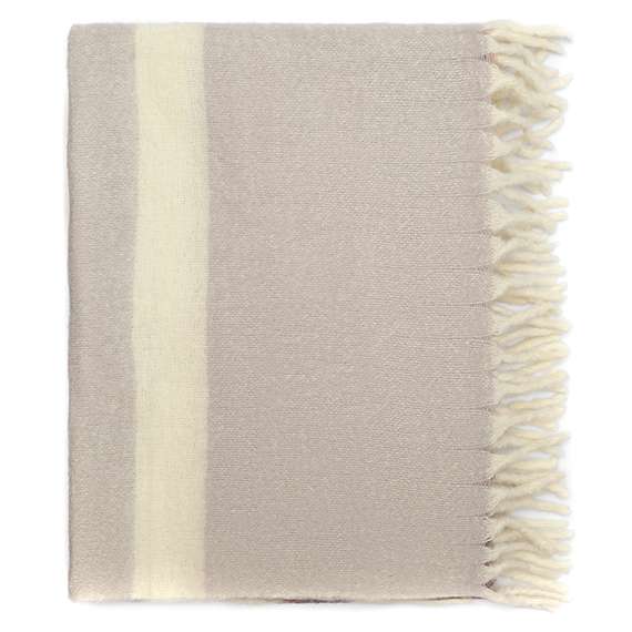 Плед мохеровый over horizon цвета марсала из коллекции trendy ruffles, 130х180 см