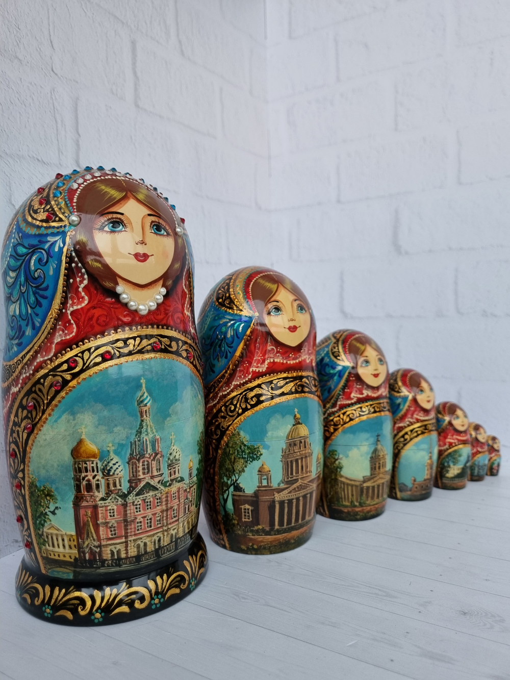 Матрешка "Санкт-Петербург" 7 мест